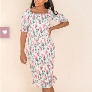 Ivy City Isla Floral Dress. NWT